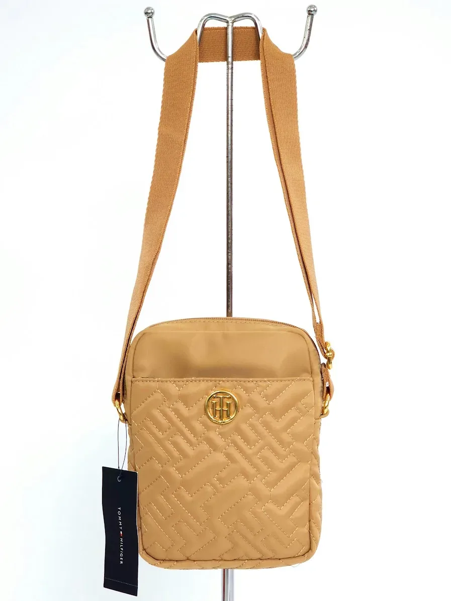 Bolso de hombro Tommy Hilfiger para dama color beige oscuro