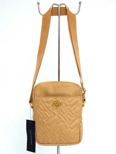 Bolso de hombro Tommy Hilfiger para dama color beige oscuro