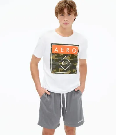 Camiseta Aereopostal color blanca.