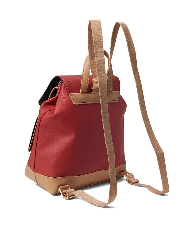 Mochila Tommy Hilfiger para dama color rojo y café