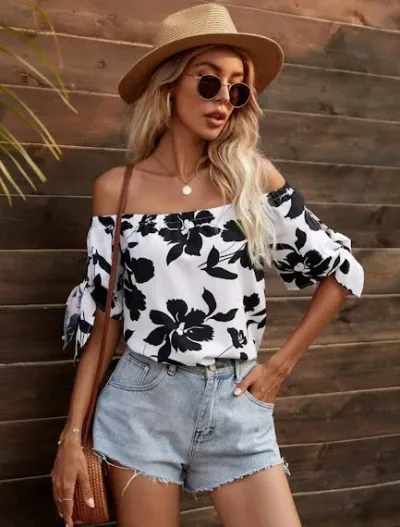 Blusa para dama diseño floral