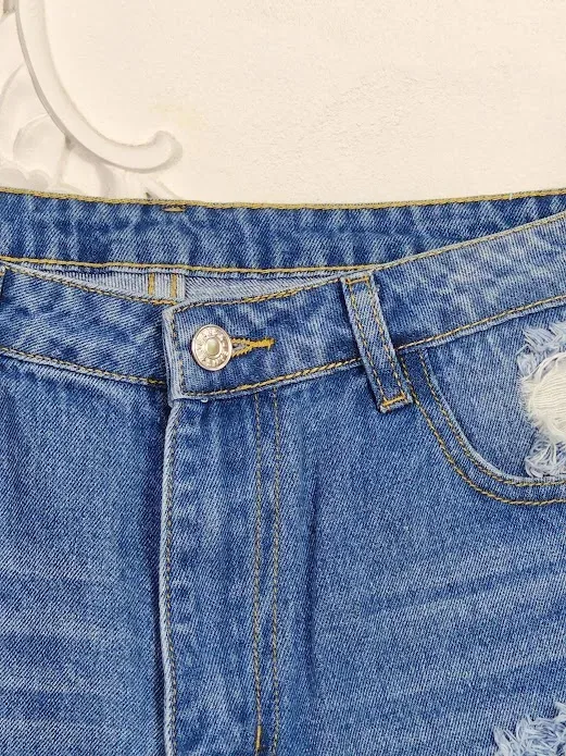 Short para dama color azul mezclilla