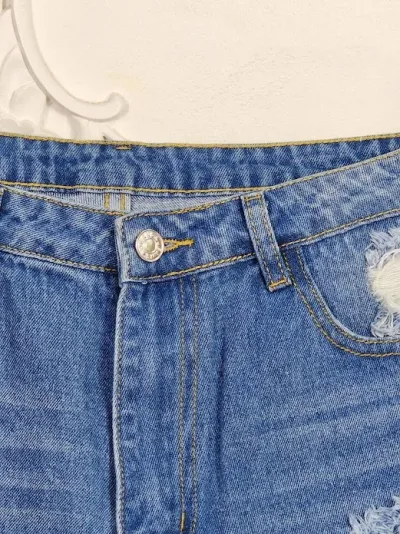 Short para dama color azul mezclilla