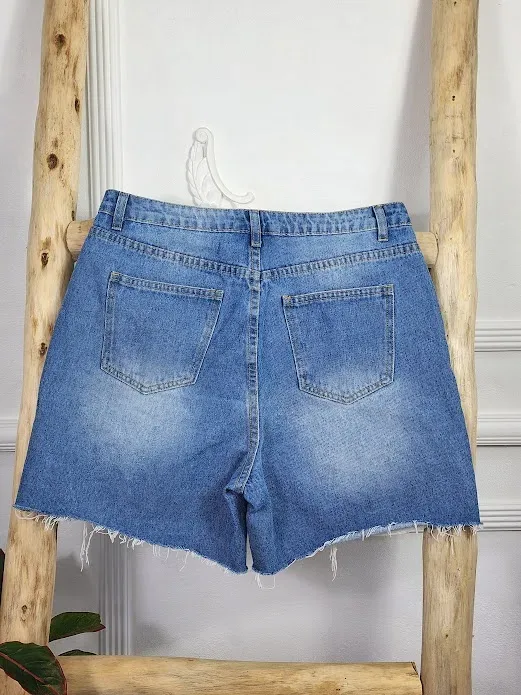 Short para dama color azul mezclilla