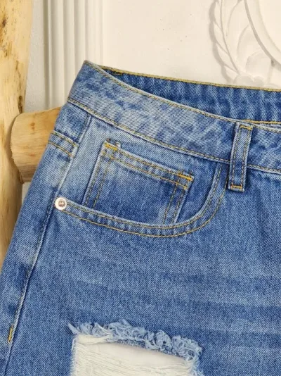 Short para dama color azul mezclilla