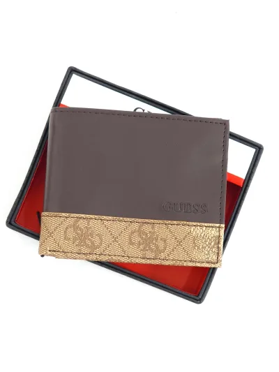 Billetera Guess para caballero color café