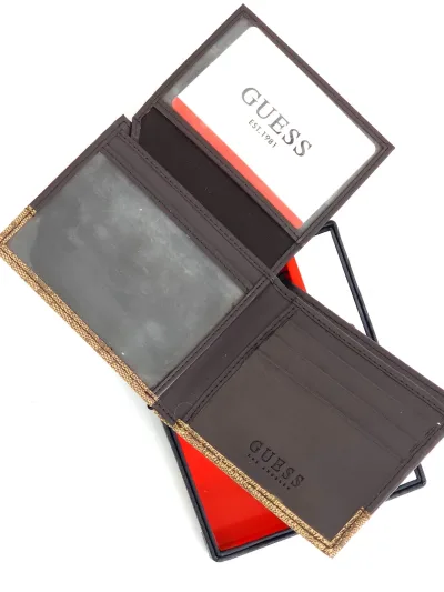 Billetera Guess para caballero color café