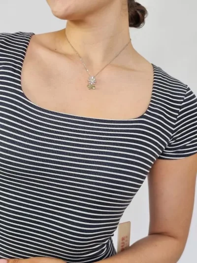 Vestido diseño a rayas para dama