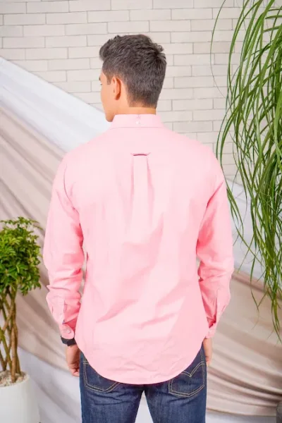 Camisa Tommy Hilfiger para caballero color rosa