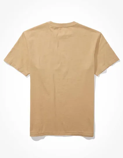 Camiseta American Eagle para caballero color café