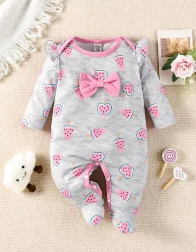 Mameluco para niña multicolor