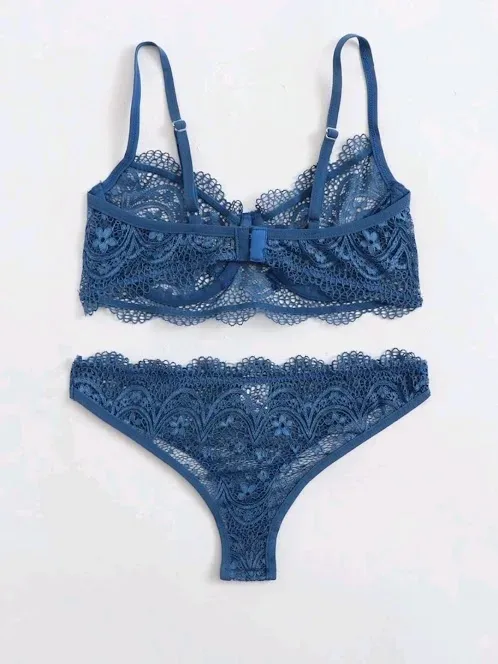 Lencería para dama color azul
