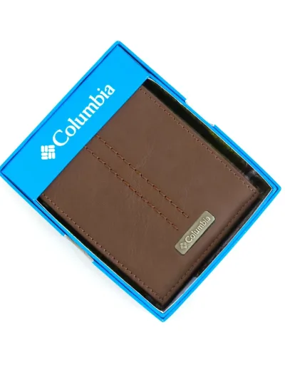 Billetera Columbia color café oscuro