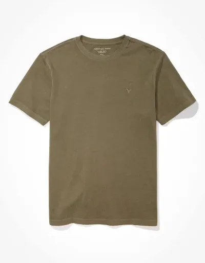 Camiseta American Eagle para caballero color vede musgo