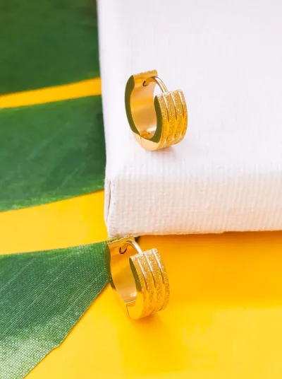 Aretes de acero inoxidable para dama