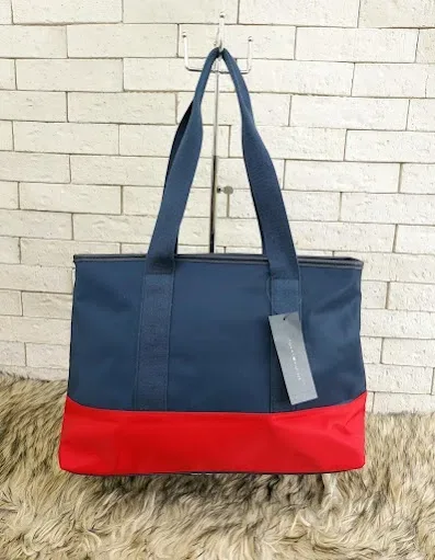 Bolso Tommy Hilfiger para dama color rojo y azul