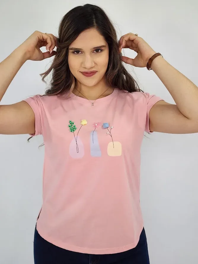 Blusa color rosado para Dama