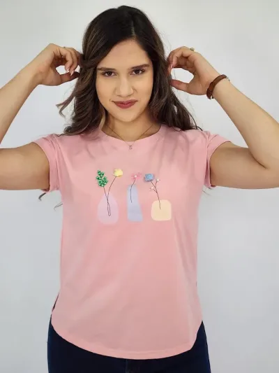 Blusa color rosado para Dama