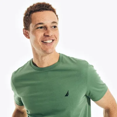 Camiseta Náutica para caballero color verde