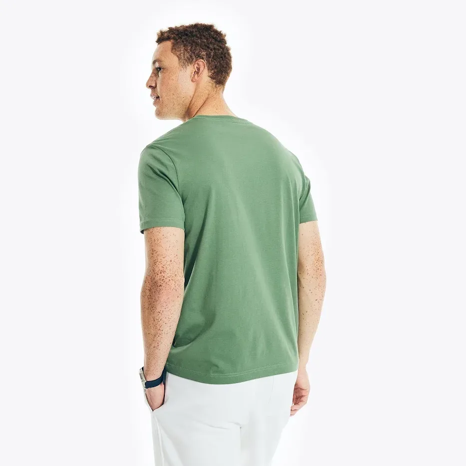 Camiseta Náutica para caballero color verde