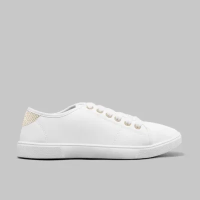 Tenis Coral para dama color blancas Noelia White Gold