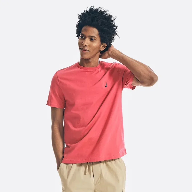 Camiseta Naútica para caballero color cereza