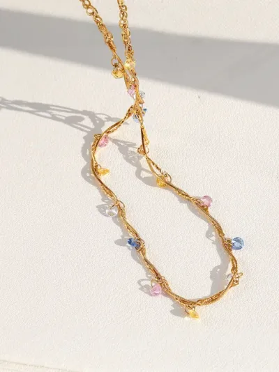 Cadena acero inoxidable diseño de diamantes #MULTICOLOR