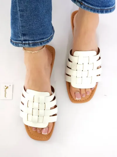 Sandalias Septima para dama color blanco STORW-8
