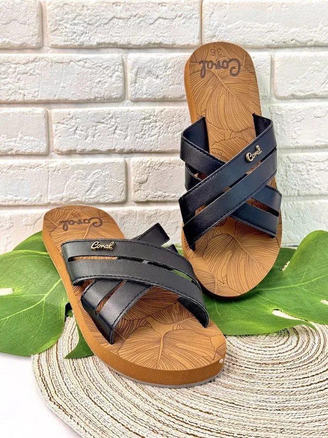 Sandalias Coral Kali Black para Dama
