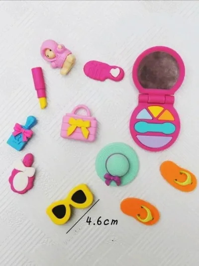 Set de borradores diseño de verana y belleza multicolor al azar