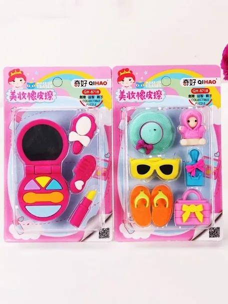 Set de borradores diseño de verana y belleza multicolor al azar