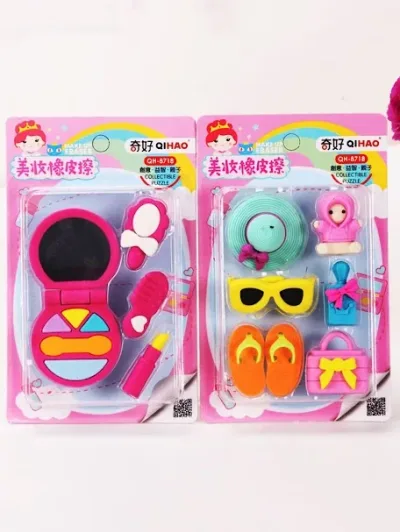 Set de borradores diseño de verana y belleza multicolor al azar