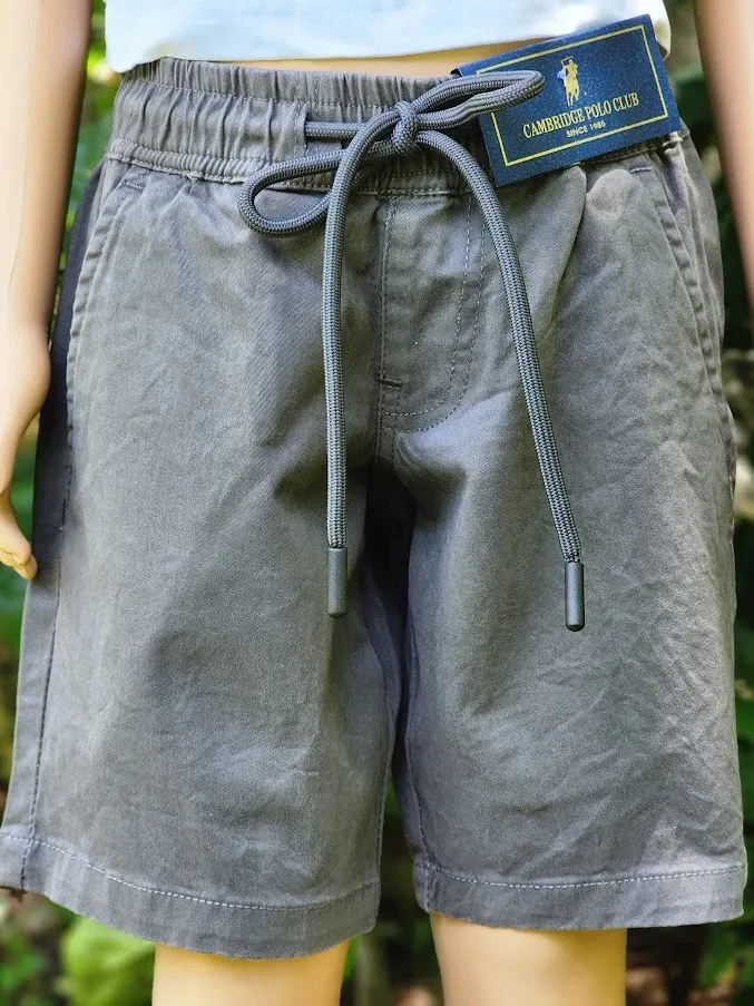 Short Cambridge Polo Club para niño color gris