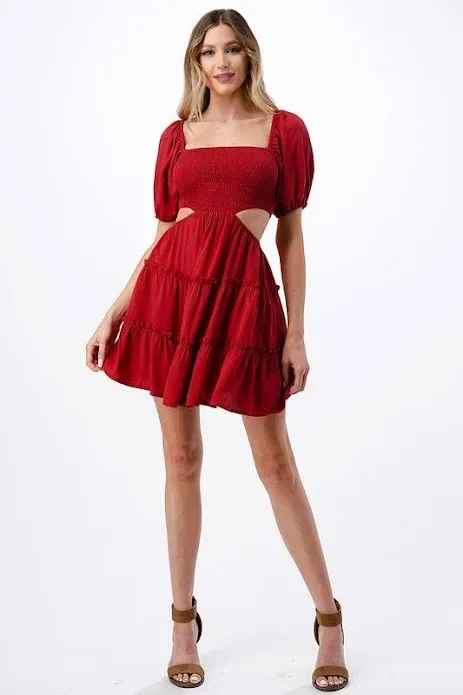 Vestido para dama color terracota