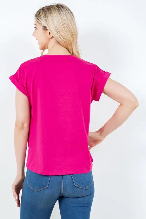 Blusa para dama color fucsia