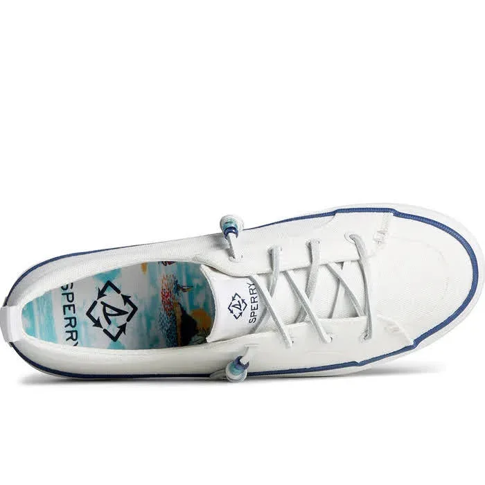 Tenis Sperry para dama CREST VIBE RPET WHITE color blanco