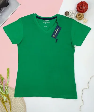 Camiseta Polo cambrige para dama color verde