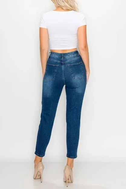 Mom Jean para dama color azul