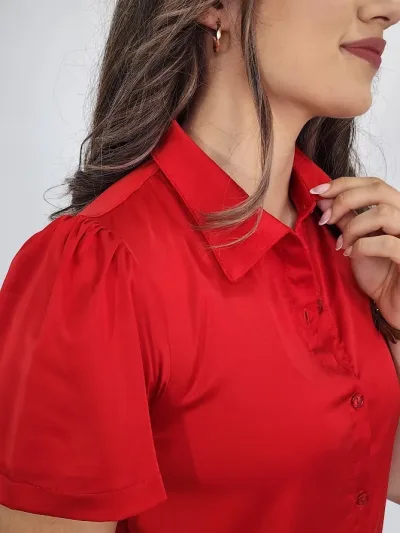 Blusa color rojo para Dama