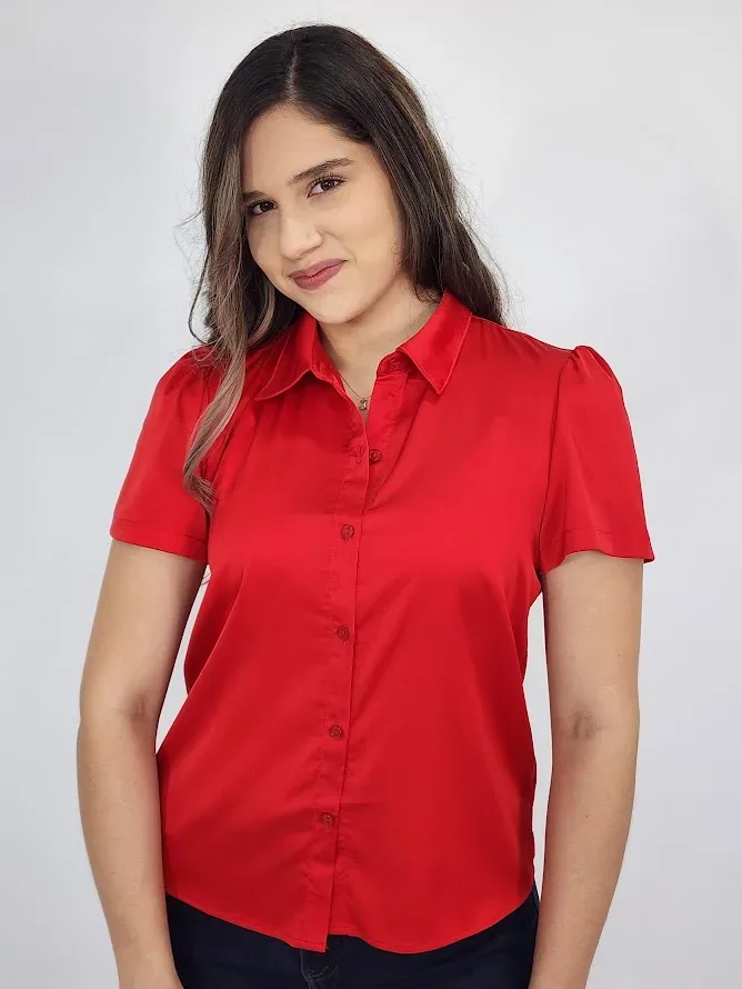 Blusa color rojo para Dama