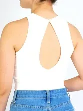 Crop Top para dama color blanco