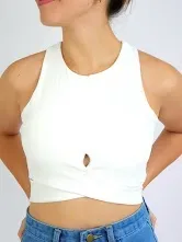 Crop Top para dama color blanco