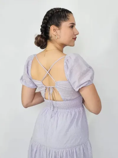 Vestido color lila para dama