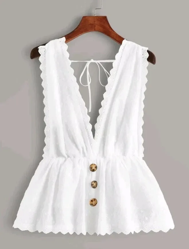 Blusa para dama color blanco