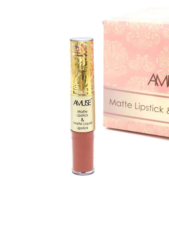 Labial Matte y Labial Líquido AMUSE Tono 3