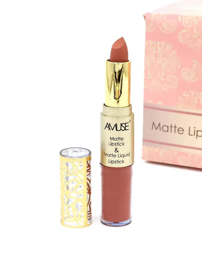 Labial Matte y Labial Líquido AMUSE Tono 3