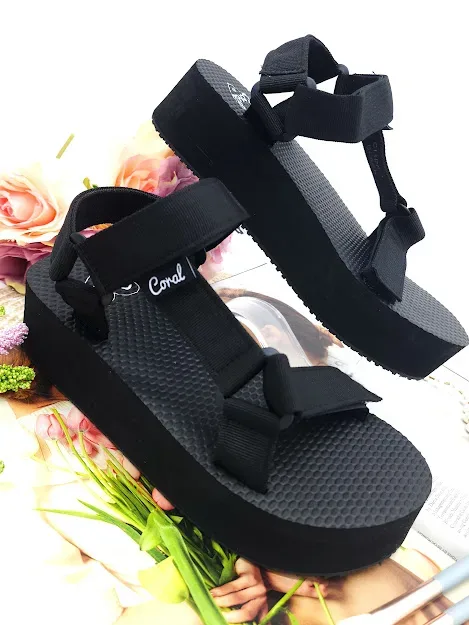 Sandalias Coral para dama Cliff 3 black