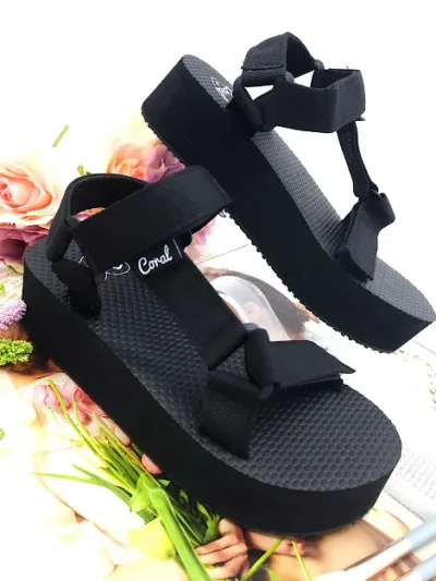 Sandalias Coral para dama Cliff 3 black