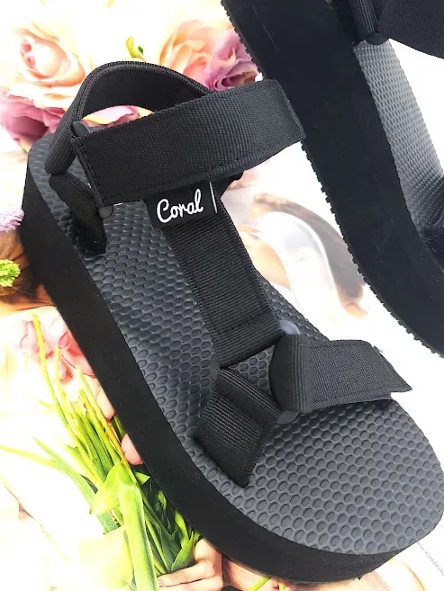 Sandalias Coral para dama Cliff 3 black