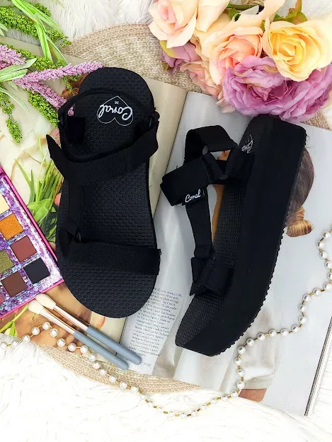 Sandalias Coral para dama Cliff 3 black